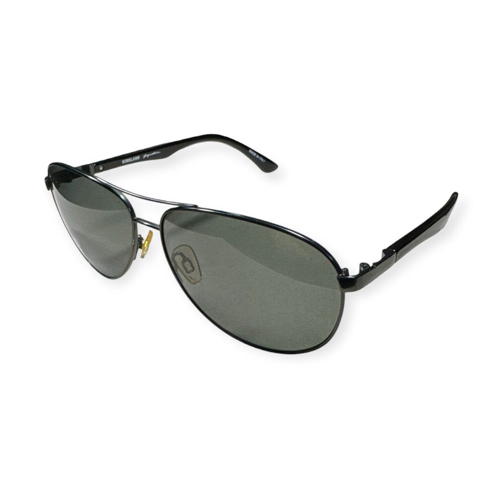Kirkland Signature Avaitor Polarized Sunglasses Gunmetal 142mm